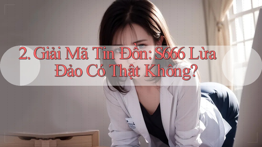 2. Giải Mã Tin Đồn: S666 Lừa Đảo Có Thật Không? 2. Giải Mã Tin Đồn: S666 Lừa Đảo Có Thật Không?