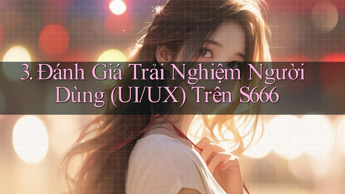 3. Đánh Giá Trải Nghiệm Người Dùng (UI/UX) Trên S666 3. Đánh Giá Trải Nghiệm Người Dùng (UI/UX) Trên S666