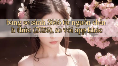 bảng so sánh S666 từ nguồn chính thức (2026), so với app khác
