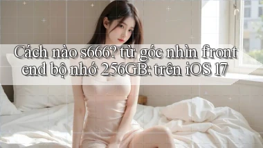Cách nào s666 từ góc nhìn frontend bộ nhớ 256GB trên iOS 17