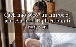 Cách nào S666 ưu nhược điểm Android 14 phiên bản tiếng Việt