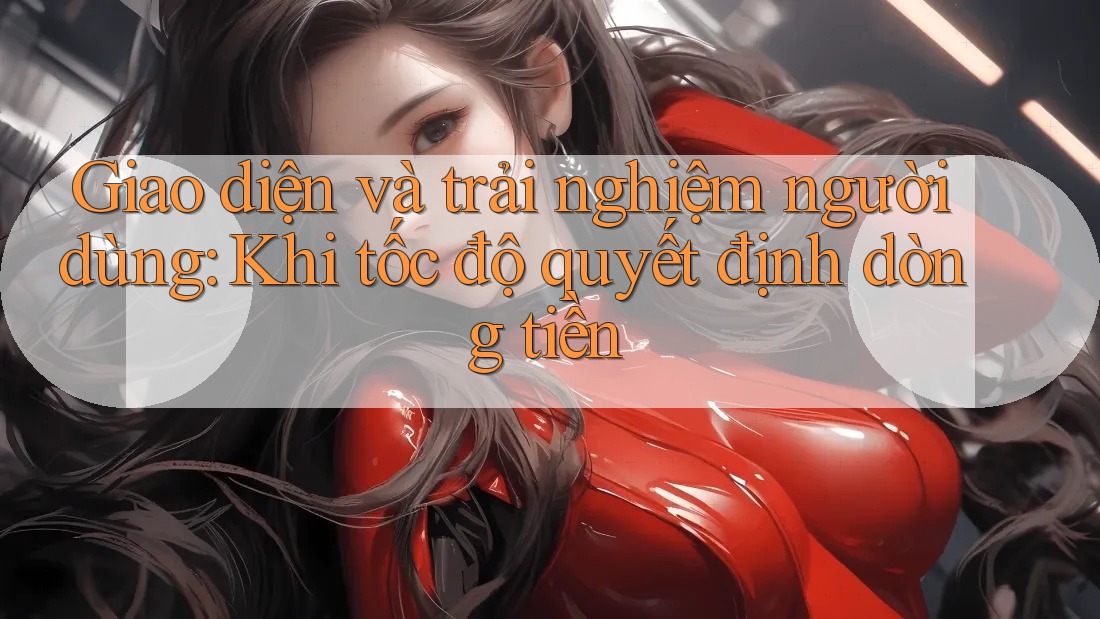 Giao diện và trải nghiệm người dùng: Khi tốc độ quyết định dòng tiền