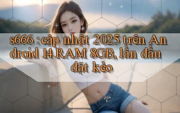 s666 cập nhật 2025 trên Android 14 RAM 8GB, lần đầu đặt kèo