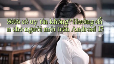 S666 có uy tín không hướng dẫn cho người mới trên Android 15