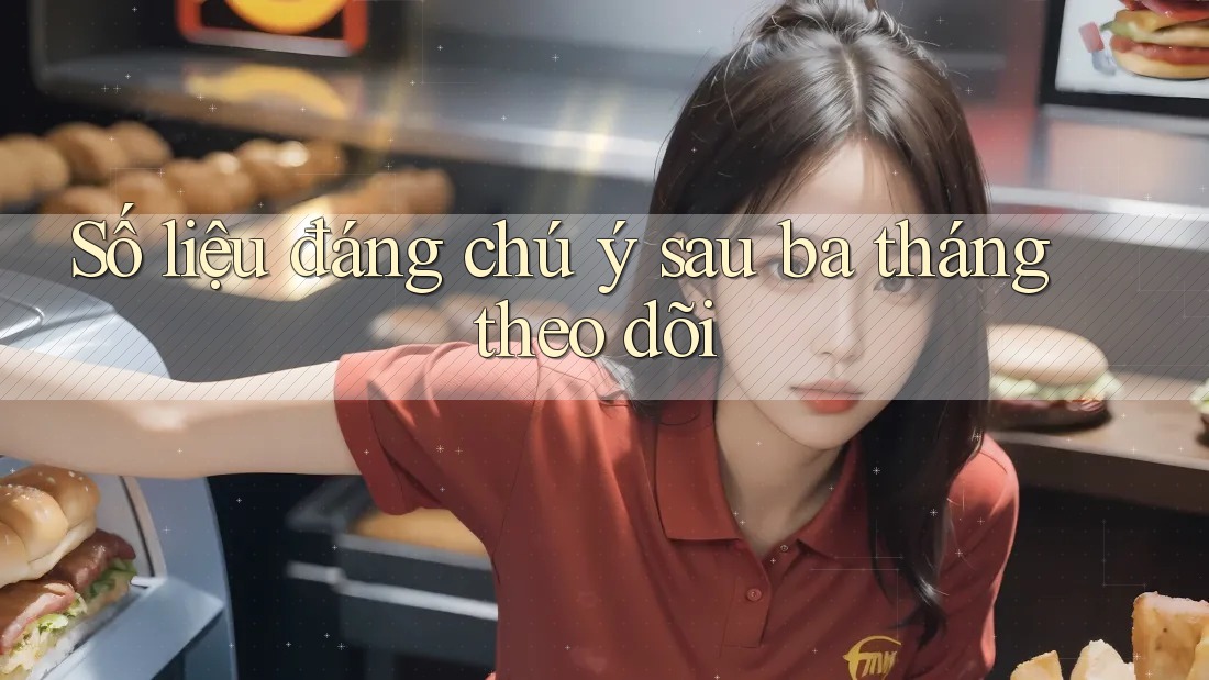 Số liệu đáng chú ý sau ba tháng theo dõi Số liệu đáng chú ý sau ba tháng theo dõi