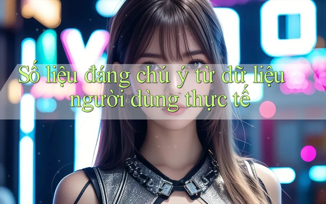 Số liệu đáng chú ý từ dữ liệu người dùng thực tế Số liệu đáng chú ý từ dữ liệu người dùng thực tế