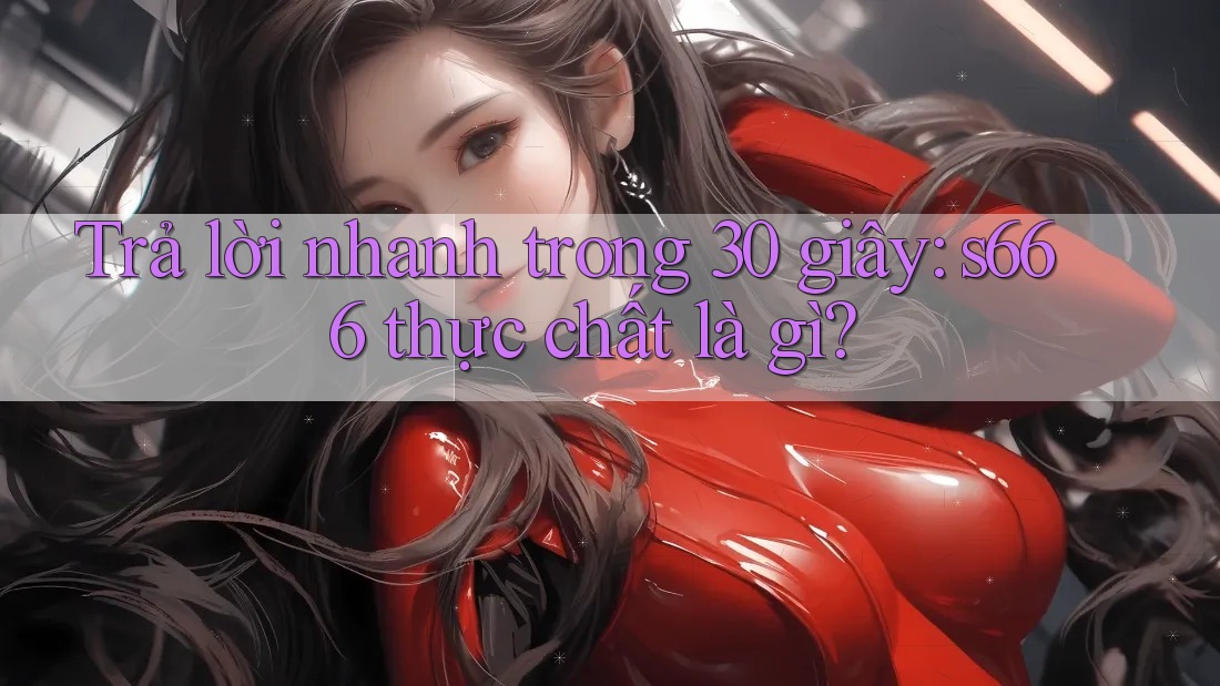 Trả lời nhanh trong 30 giây: s666 thực chất là gì?