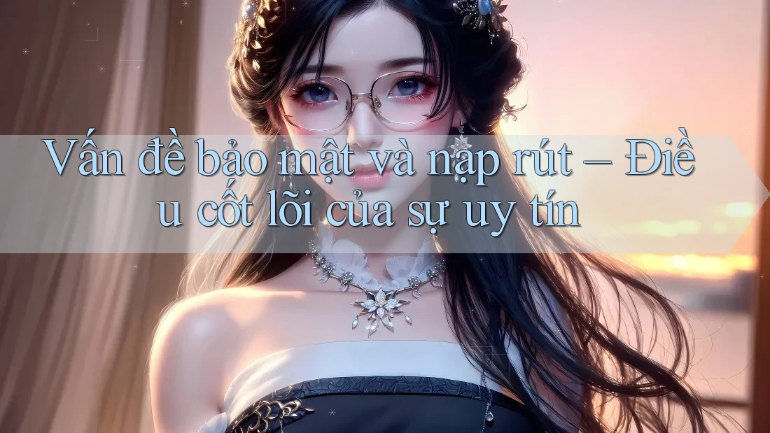 Vấn đề bảo mật và nạp rút – Điều cốt lõi của sự uy tín Vấn đề bảo mật và nạp rút – Điều cốt lõi của sự uy tín
