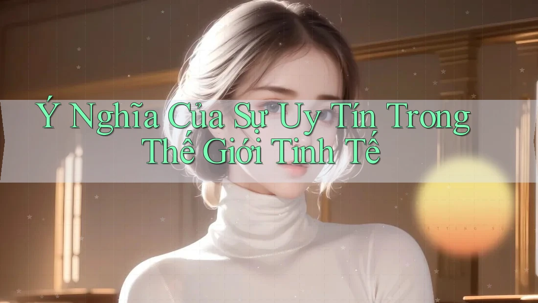 Ý Nghĩa Của Sự Uy Tín Trong Thế Giới Tinh Tế Ý Nghĩa Của Sự Uy Tín Trong Thế Giới Tinh Tế